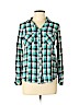 Altar'd State 100% Cotton Teal Long Sleeve Button-Down Shirt Size M - photo 1