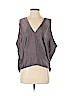 Helmut Lang Gray Sleeveless Silk Top Size S - photo 1