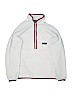 Patagonia 100% Polyester Solid White Fleece Jacket Size L (youth) - photo 1