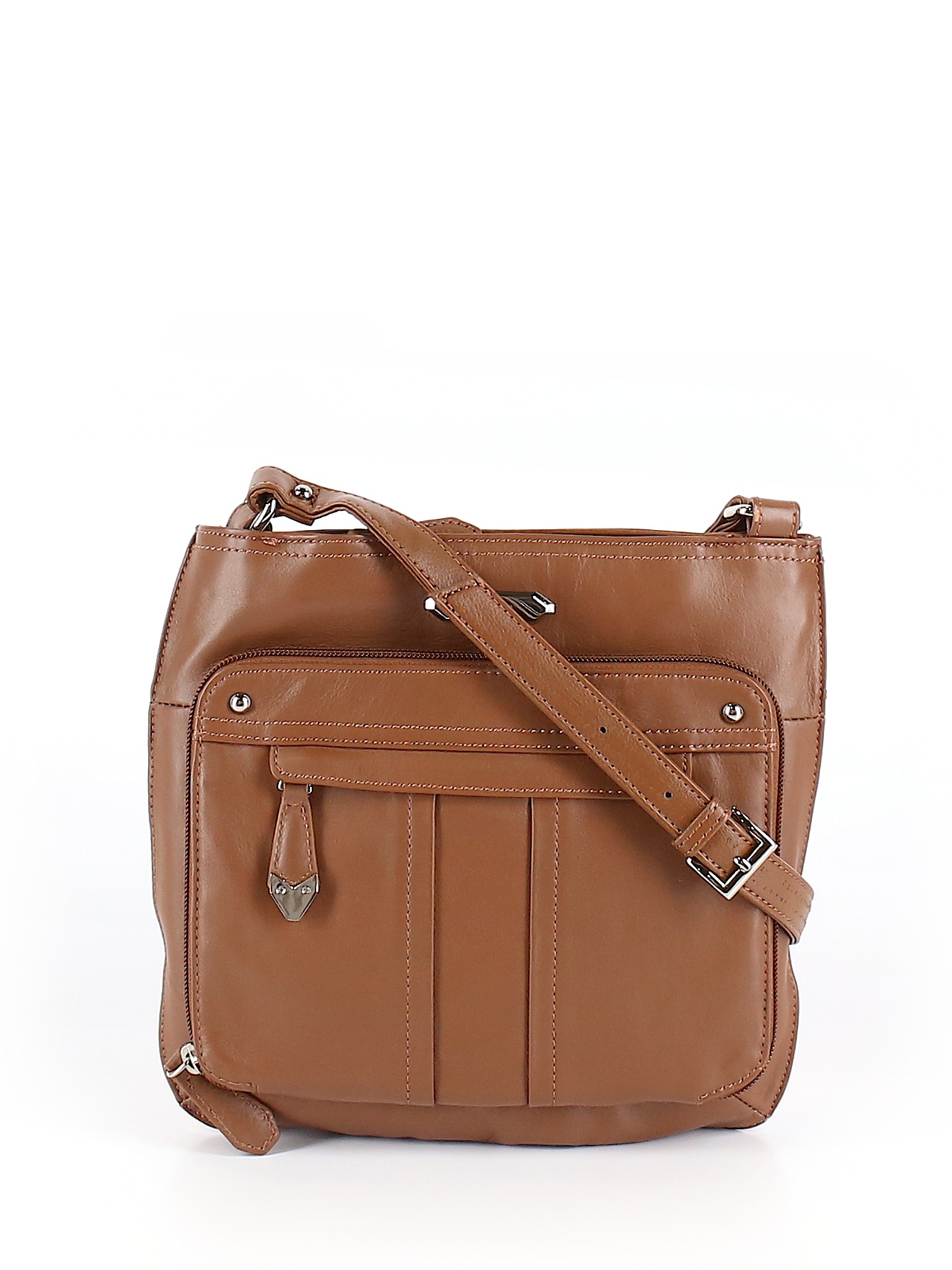 Perlina Solid Brown Crossbody Bag One Size - 71% off | thredUP