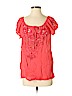 Nanette Lepore 100% Viscose Pink Short Sleeve Blouse Size S - photo 1
