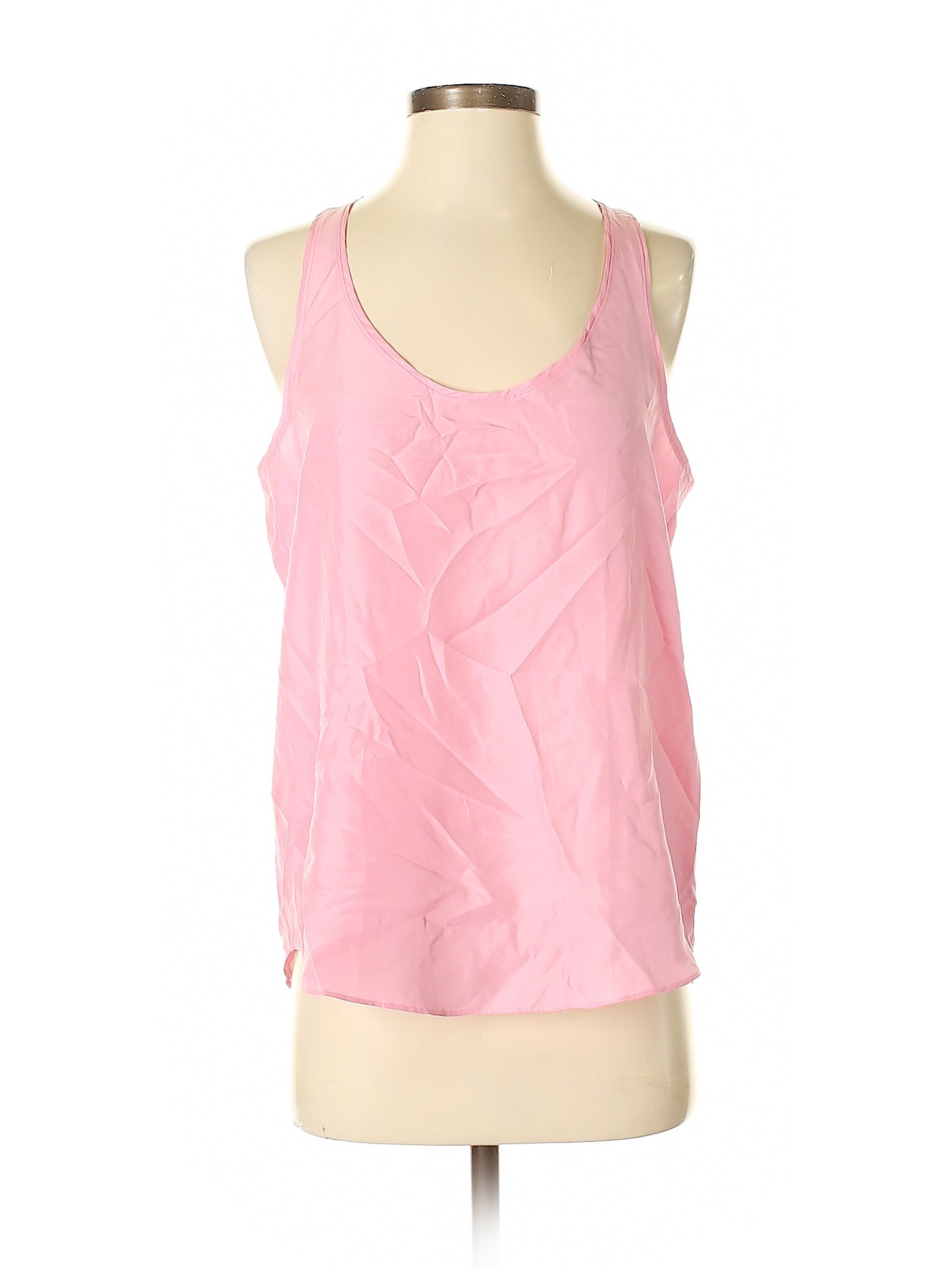 Details about NWT Theory Women Pink Sleeveless Silk Top Sm Petite