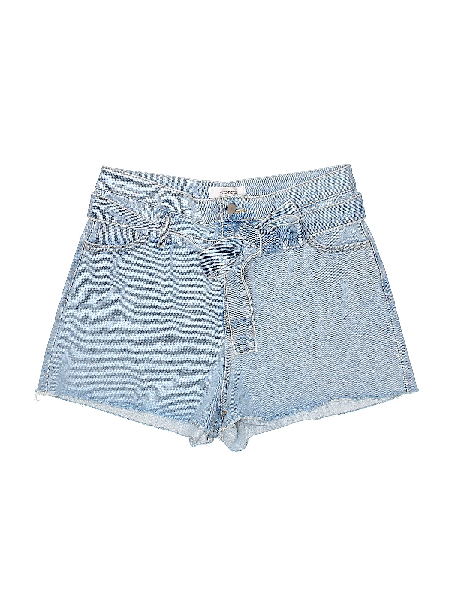Storets 100% Cotton Solid Blue Denim Shorts Size Sm - Med - 74% off ...