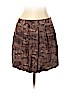 Jigsaw 100% Silk Brown Silk Skirt Size 12 - photo 1
