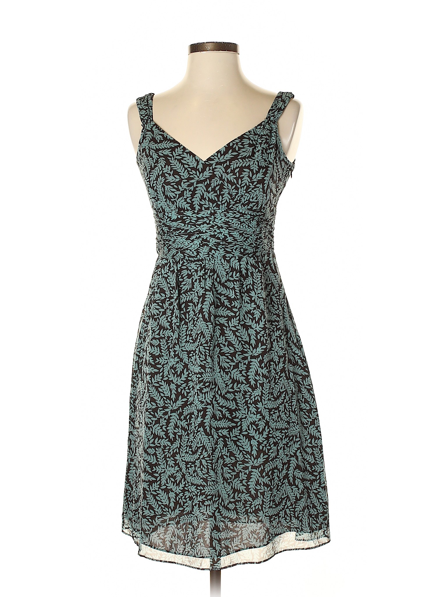Ann Taylor Women Green Casual Dress 0 Petites | eBay
