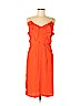 Finery 100% Polyester Orange Casual Dress Size UK 8 - photo 1