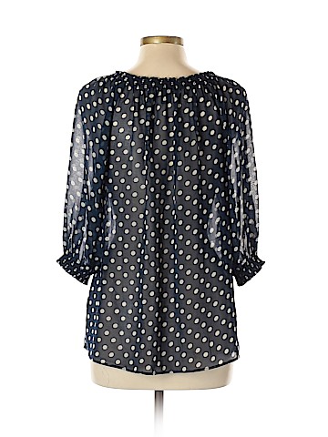 Aqua 3/4 Sleeve Blouse (view 2)