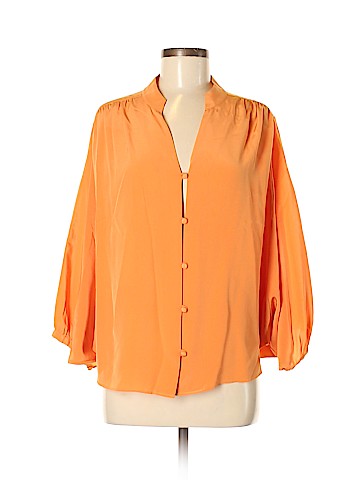 Leona by Lauren Leonard Long Sleeve Silk Top (view 1)