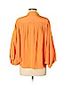 Leona by Lauren Leonard 100% Silk Orange Long Sleeve Silk Top Size M - photo 2