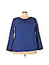 ELOQUII 100% Polyester Blue Long Sleeve Blouse Size 20 - photo 1