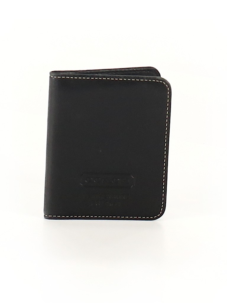 Coach Solid Brown Leather Card Holder One Size 87 off thredUP