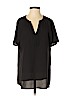 Shoshanna 100% Polyester Black Short Sleeve Blouse Size 0 - photo 1