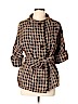 Kate Spade New York Tweed Brown Wool Coat Size 10 - photo 1