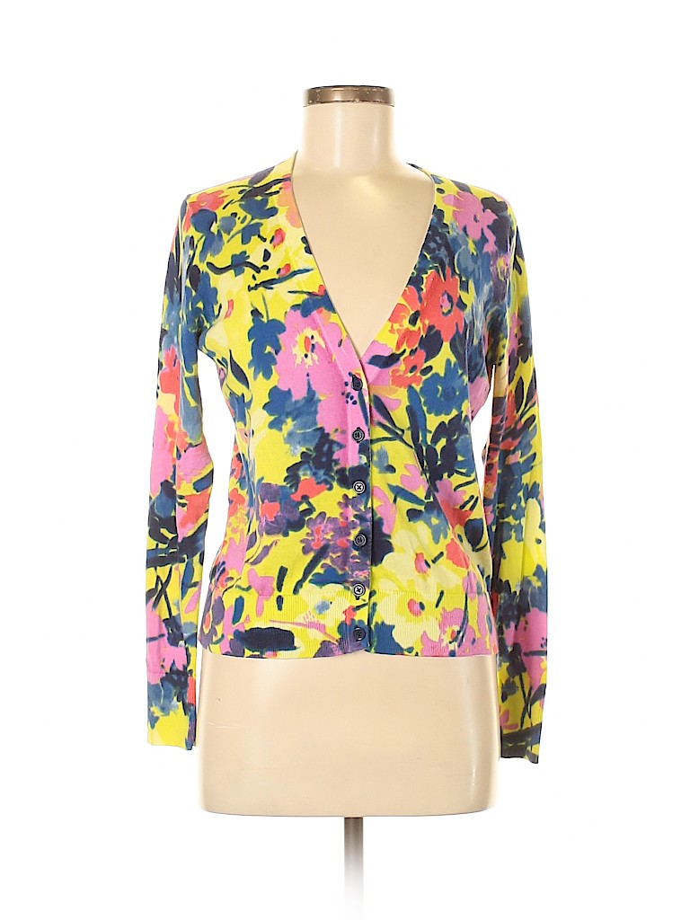 Cardigan Ann Taylor Loft Multicolore - Manches Bouffantes, Taille S, Occasion Très Bon état