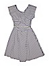 Counting Daisies 100% Polyester Stripes White Dress Size 16 - photo 2