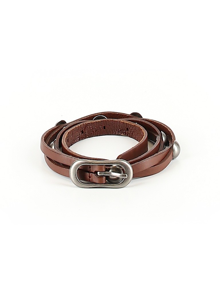 Unbranded Solid Brown Leather Belt Size M - photo 1