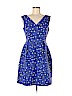 Kate Spade New York Animal Print Blue Casual Dress Size 6 - photo 1