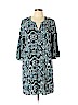 Everly 100% Polyester Blue Casual Dress Size L - photo 1
