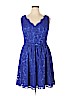 Eliza J Blue Casual Dress Size 16 - photo 1