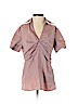New York & Company Pink Short Sleeve Blouse Size 4 - photo 1
