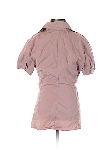 New York & Company Short Sleeve Blouse (view 2)