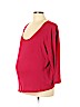 Liz Lange Maternity 100% Cotton Red 3/4 Sleeve T-Shirt Size XL - photo 1