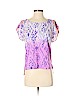 American Eagle Outfitters 100% Polyester Purple Short Sleeve Blouse Size S - photo 1