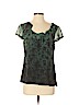 Classiques Entier 100% Silk Green Short Sleeve Silk Top Size S - photo 1