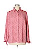 Fashion Union 100% Polyester Red Long Sleeve Blouse Size 16 - photo 1
