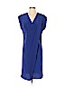 Derek Lam 100% Silk Blue Casual Dress Size 0 - photo 1