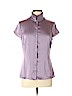 Banana Republic Purple Short Sleeve Blouse Size 10 (petite) - photo 1