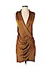 Black Halo 100% Viscose Tan Cocktail Dress Size XS - photo 1