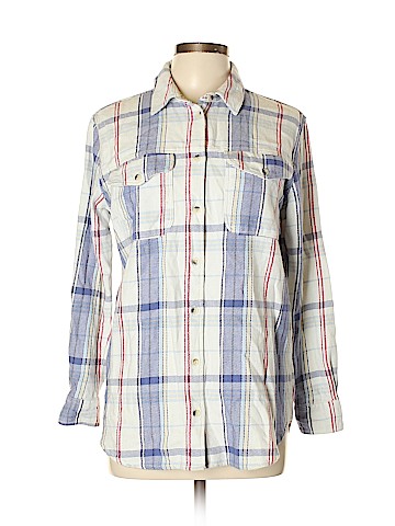Topshop Long Sleeve Button-Down Shirt (view 1)
