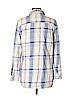 Topshop 100% Cotton Blue Long Sleeve Button-Down Shirt Size 10 - photo 2