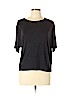 Vince. 100% Viscose Black Short Sleeve Top Size L - photo 1