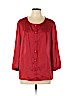 Covington 100% Polyester Red 3/4 Sleeve Blouse Size XL - photo 1
