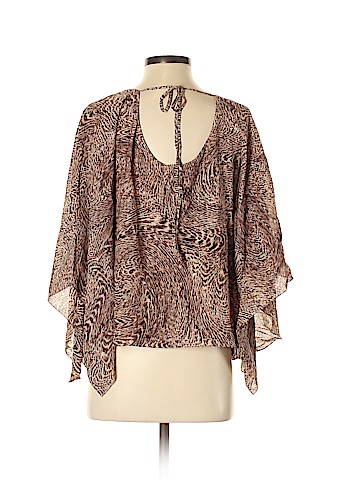 Alice + Olivia 3/4 Sleeve Silk Top (view 2)