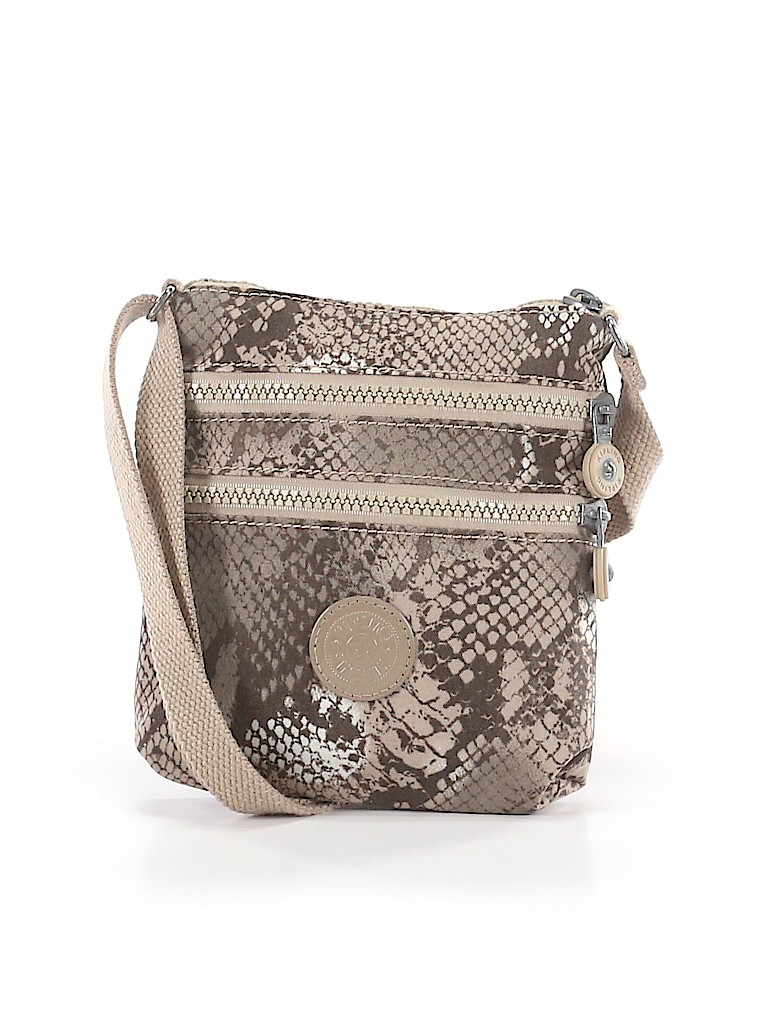 Kipling Animal Print Color Block Tan Crossbody Bag One Size 52 off