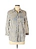 Lucky Brand 100% Cotton Ivory Long Sleeve Button-Down Shirt Size L - photo 1