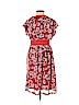 H&M 100% Polyester Red Casual Dress Size 6 - photo 2