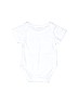 Assorted Brands 100% Cotton White Short Sleeve Onesie Size 80 cm / US 12-18 MO - photo 2