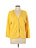 Talbots 100% Pima Cotton Yellow Cardigan Size XL - photo 2