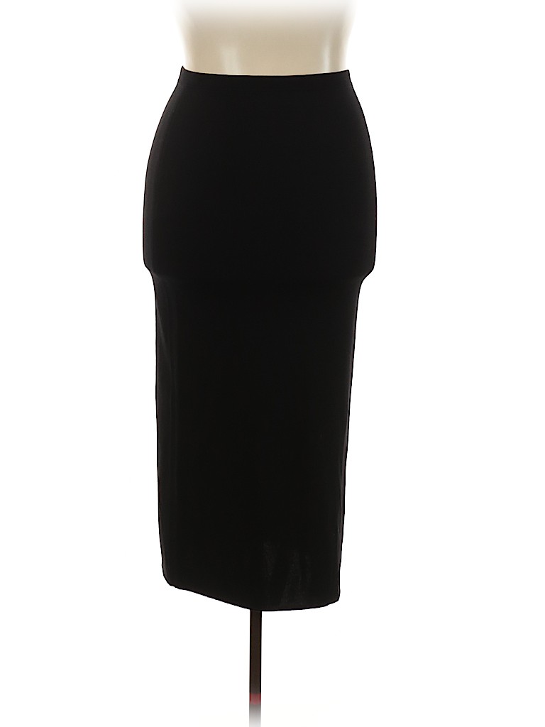 Escada Solid Black Wool Skirt Size 38 (EU) - 98% off | thredUP