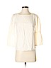 Madewell 100% Cotton Ivory 3/4 Sleeve Blouse Size XS - photo 1