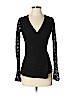 Anne Fontaine Black Long Sleeve Top Size Sm (2) - photo 1