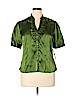 Apt. 9 Green Short Sleeve Blouse Size XL (petite) - photo 1