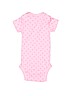 Gerber 100% Cotton Polka Dots Pink Short Sleeve Onesie Size 6-9 mo - photo 2