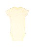 Gerber 100% Cotton Stripes Yellow Short Sleeve Onesie Size 6-9 mo - photo 2