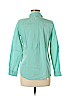 Ann Taylor LOFT 100% Cotton Blue Long Sleeve Blouse Size M (petite) - photo 2