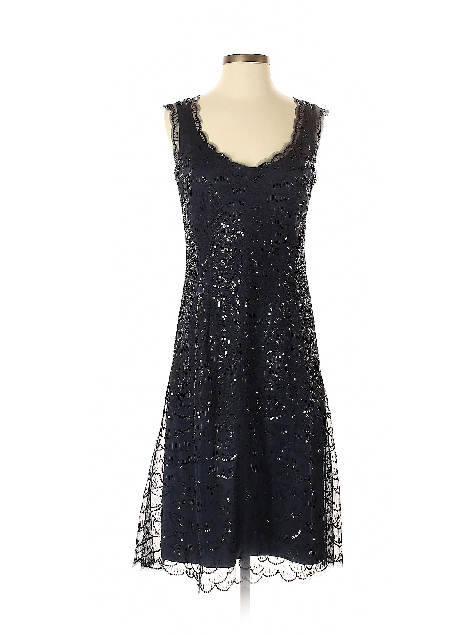 Carolina Herrera 100% Silk Solid Blue Cocktail Dress Size 4 - 93% off ...